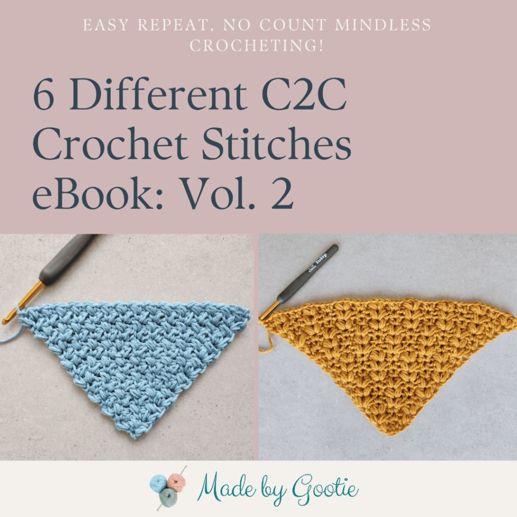 c2c crochet different stitches made by gootie