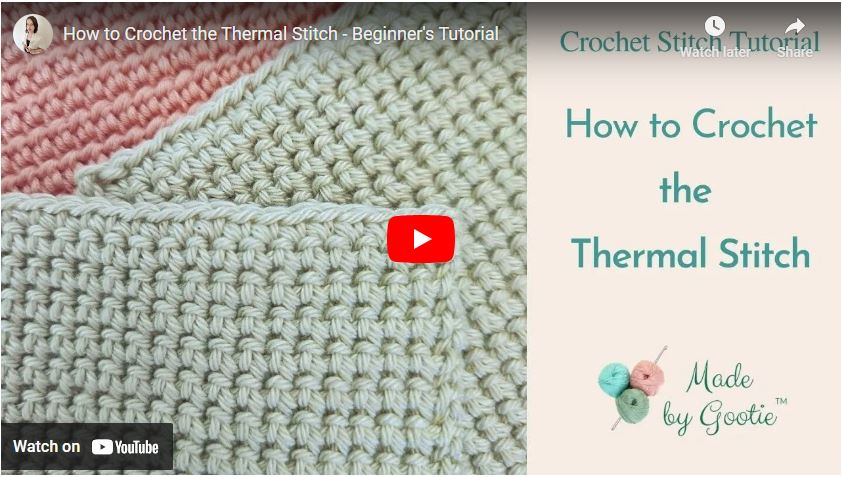 crochet thick stitches for potholders made by gootie