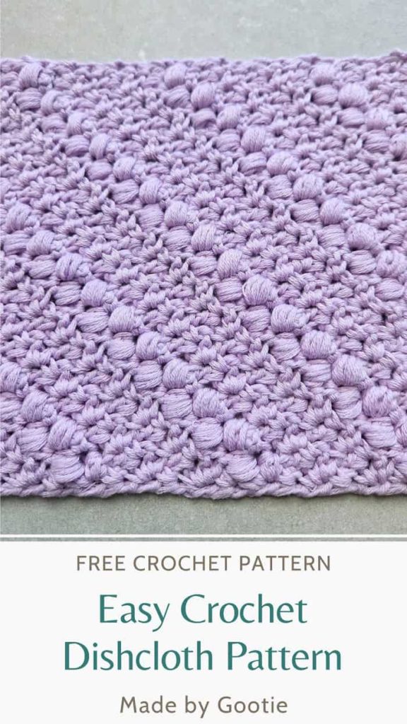 Sugar n cream crochet dishcloth pattern