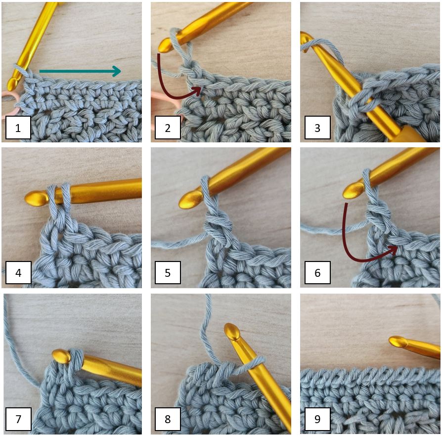 how to crochet the crab stitch made by gootie