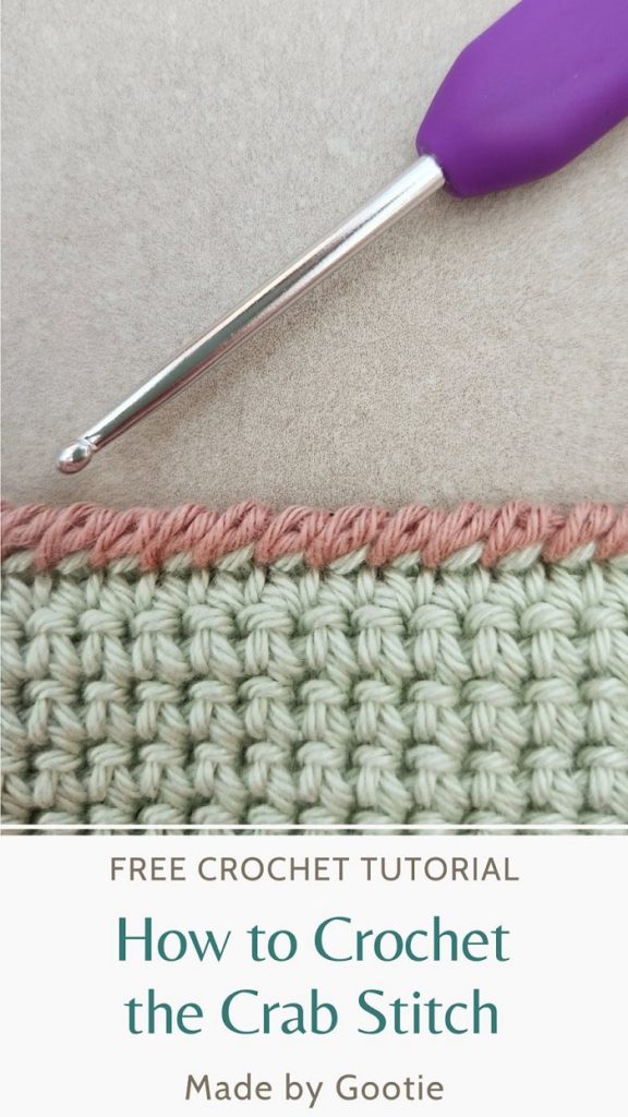 reverse double crochet in uk made by gootie