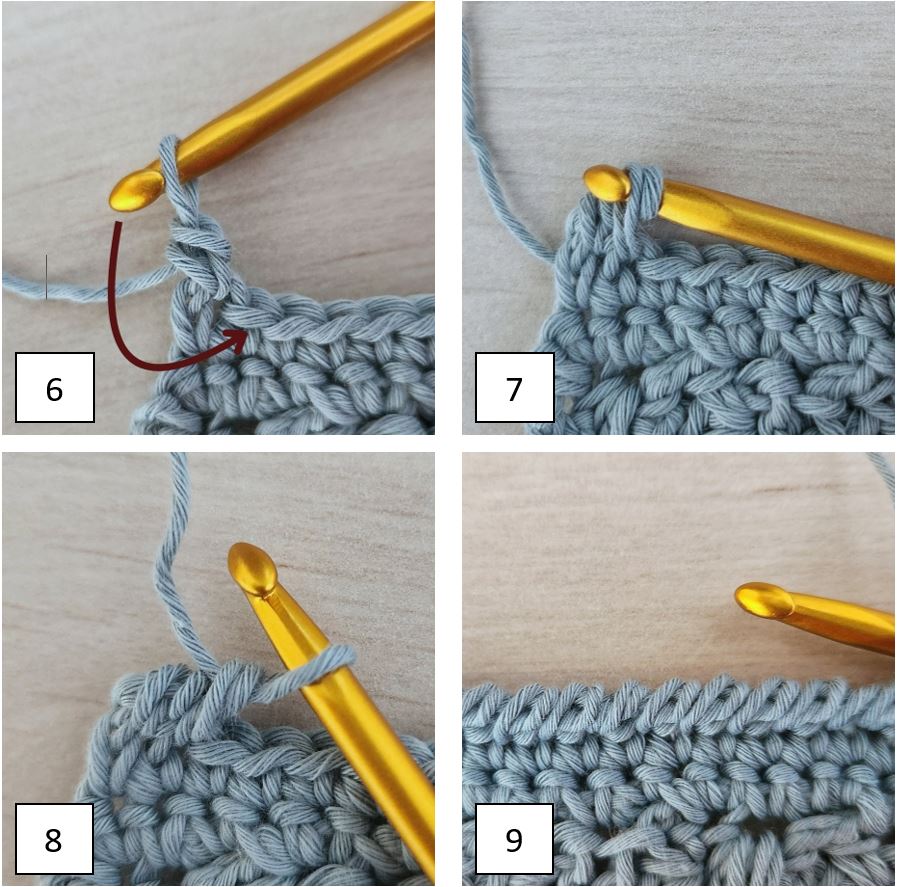 reverse single crochet stitch made by gootie