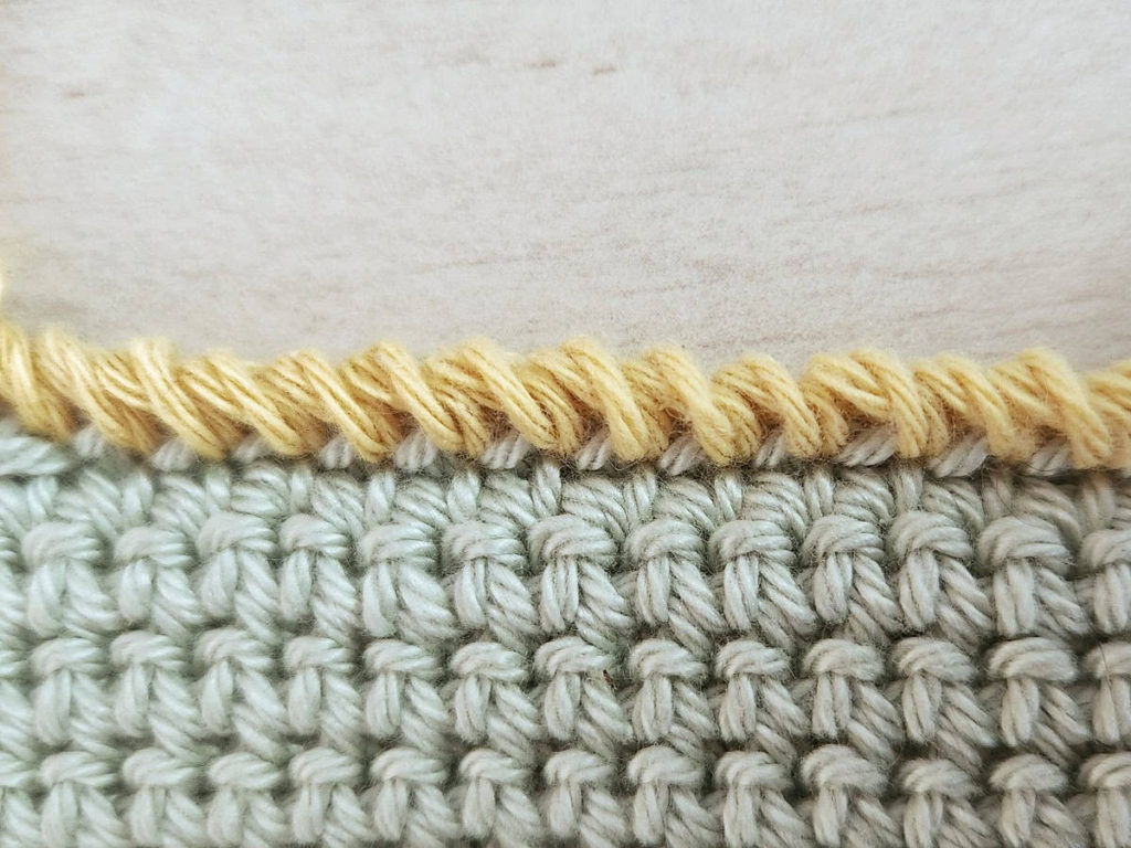 twisted single crochet stitch made by gootie