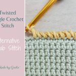 twisted single crochet stitch made by gootie