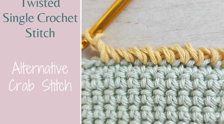 twisted single crochet stitch made by gootie