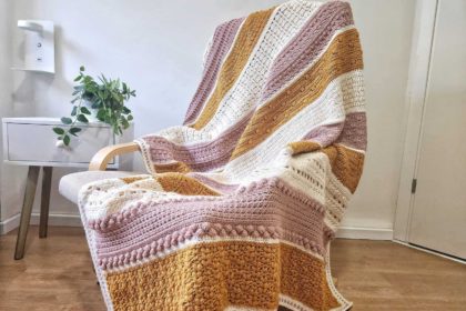 Tranquility Blanket Free Crochet Pattern made by gootie