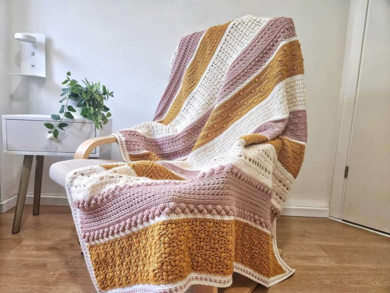 Tranquility Blanket Free Crochet Pattern made by gootie