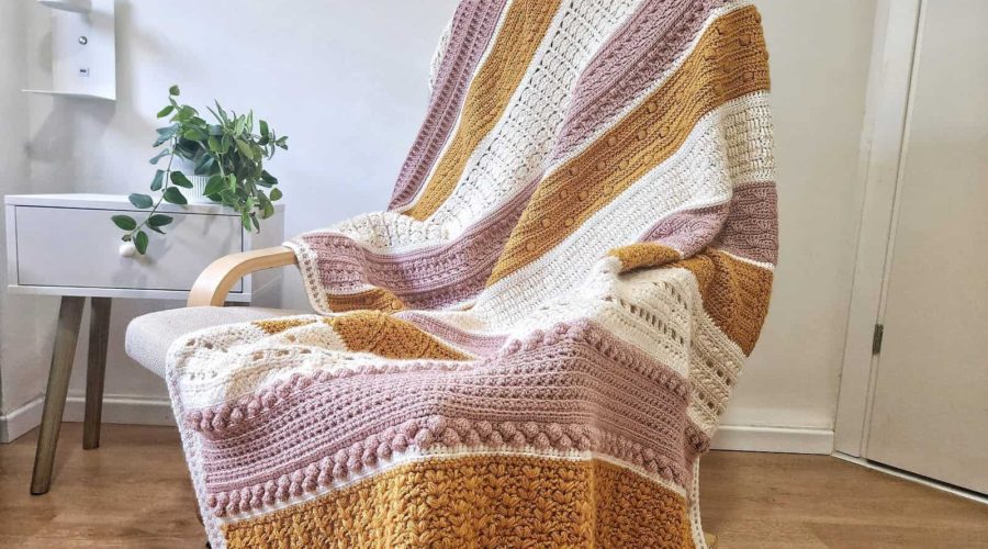 Tranquility Blanket Free Crochet Pattern made by gootie