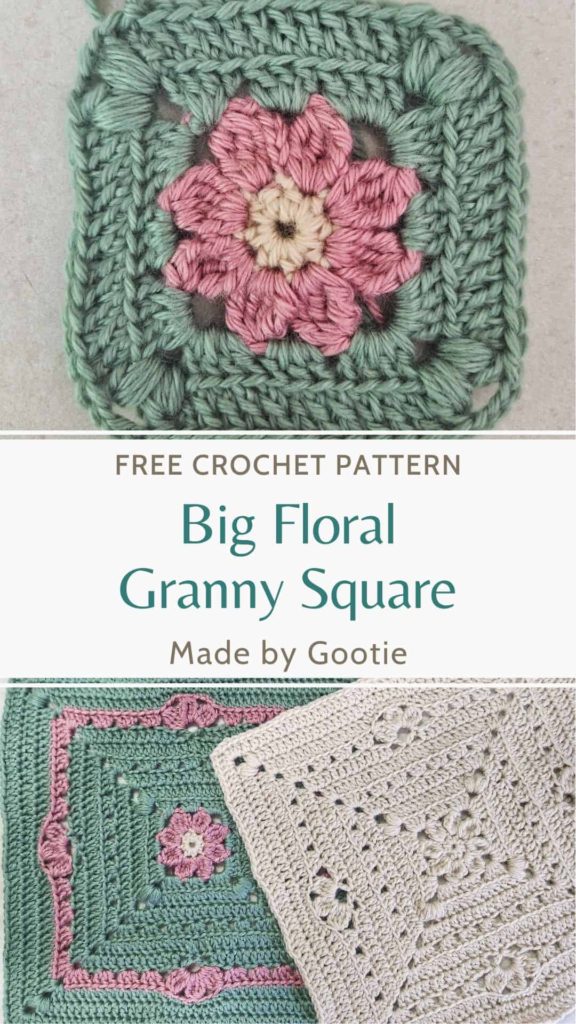 big floral granny square pattern free made by gootie