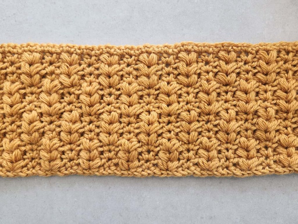 crochet wheat stitch made by gootie