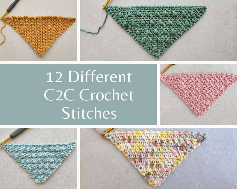 different c2c stitches made by gootie_1