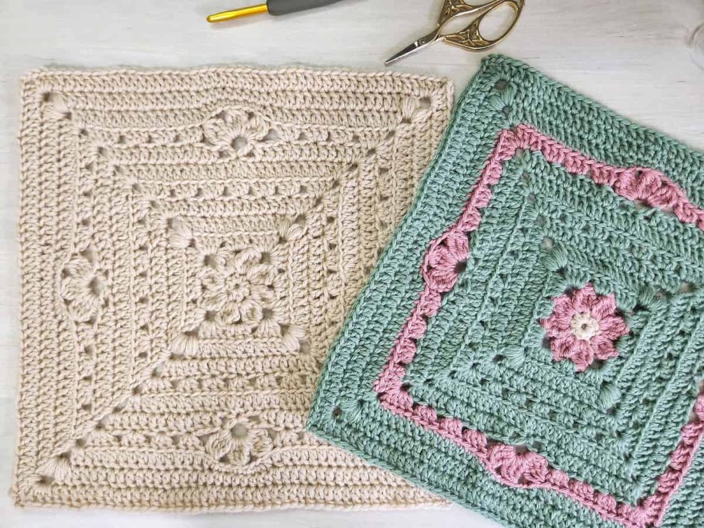 how to crochet a flower granny square made by gootie