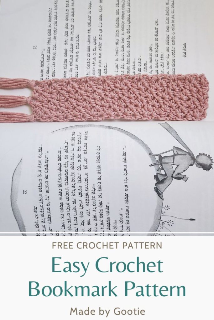 beginner crochet bookmark pattern