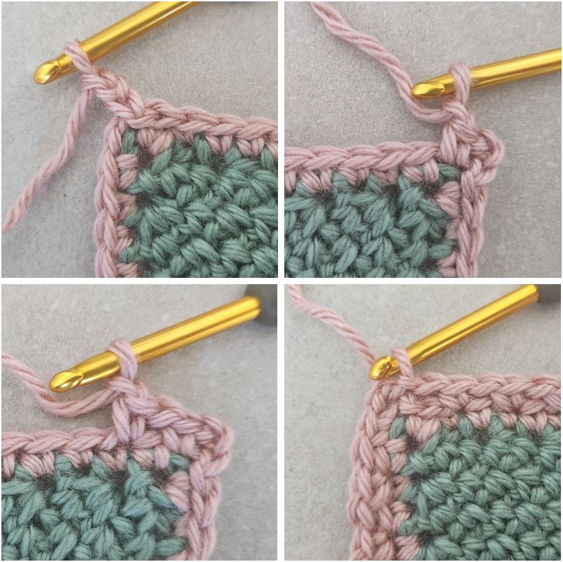 how to crochet moss stitch border made by gootie