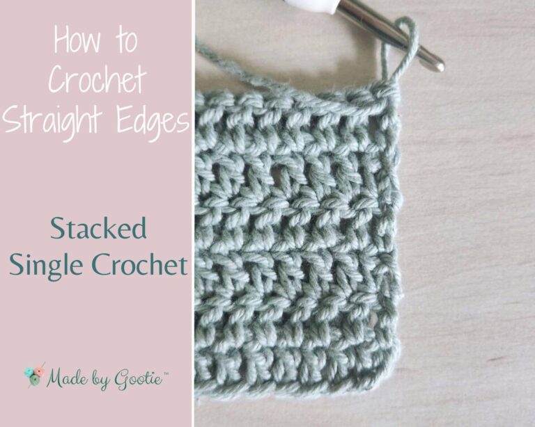 stacked single crochet stitch made by gootie