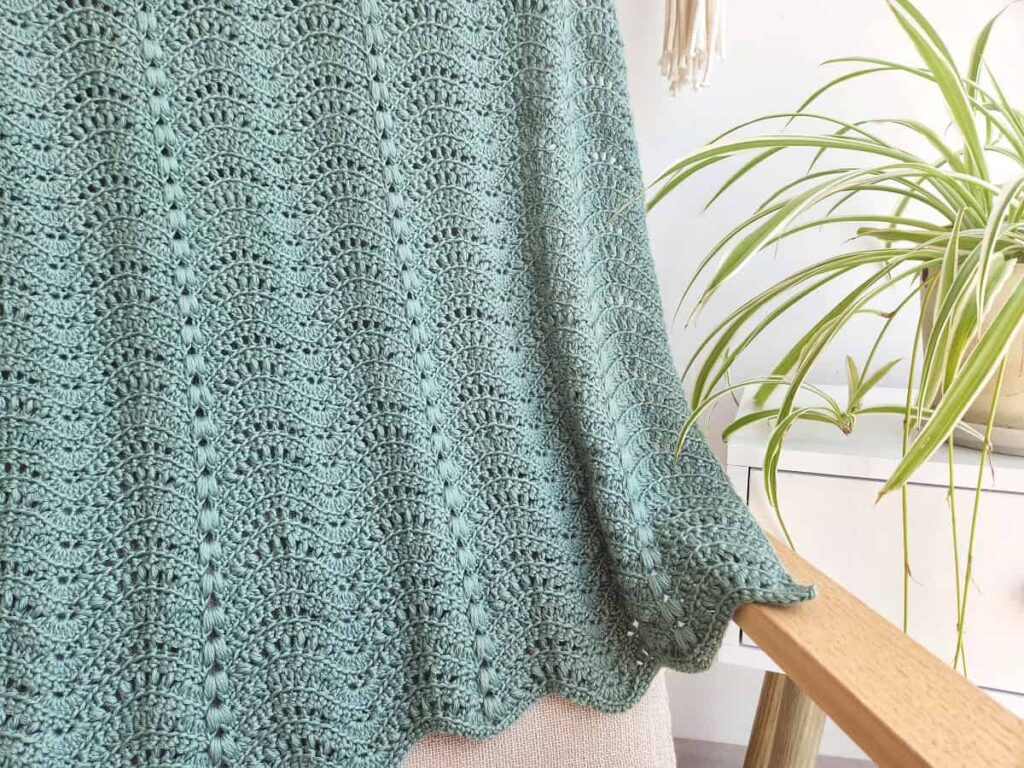 Ripple Blanket Crochet Pattern made by gootie