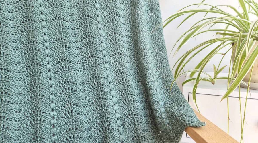 Ripple Blanket Crochet Pattern made by gootie