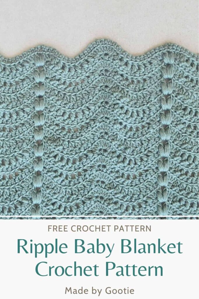 baby boy blanket crochet pattern made by gootie