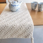 braided beans table runner free crochet pattern gootie