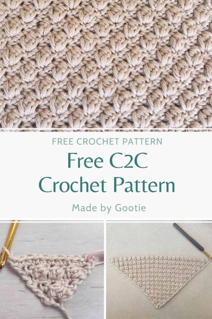 c2c crochet pattern free made by gootie