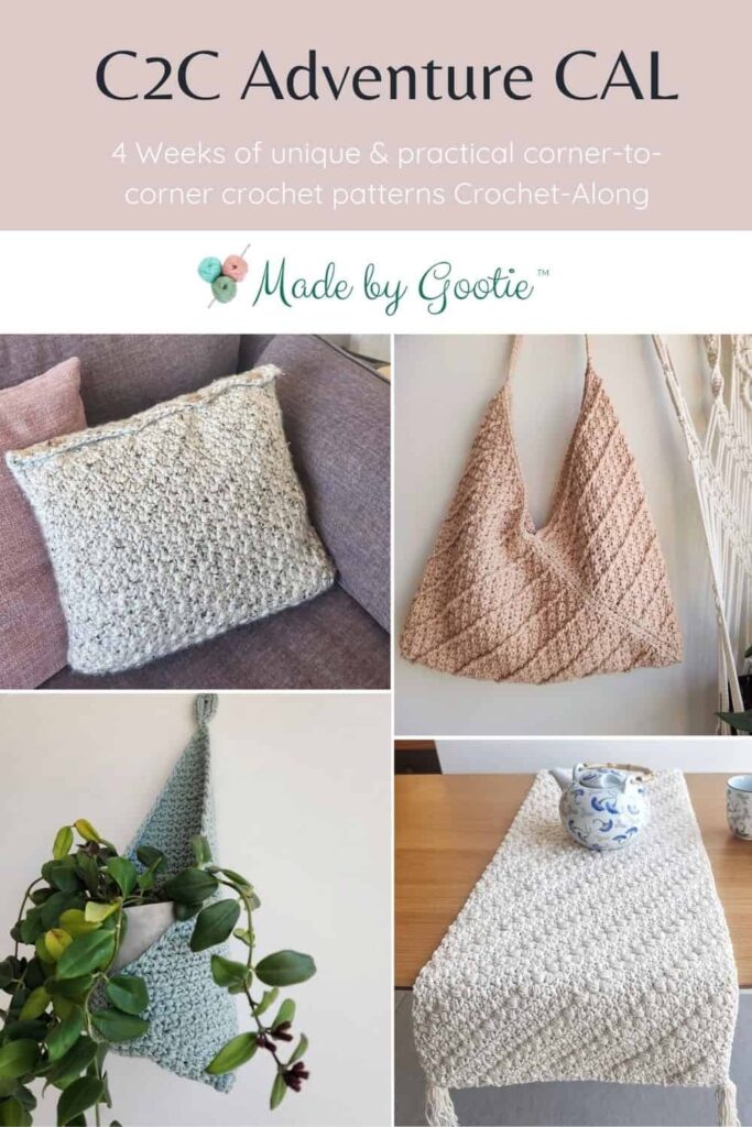 c2c crochet projects free made by gootie