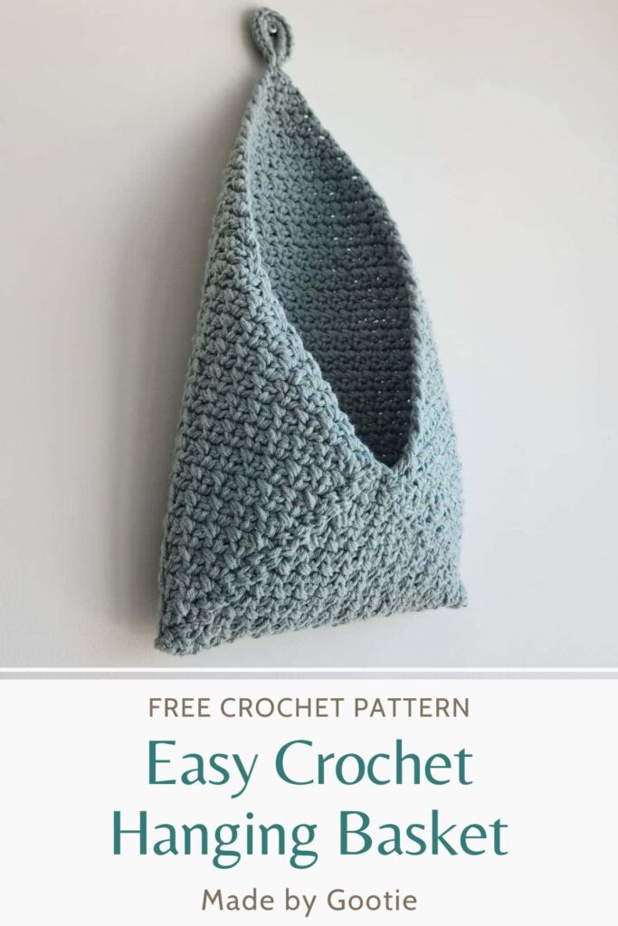 crochet hanging basket free made by gootie