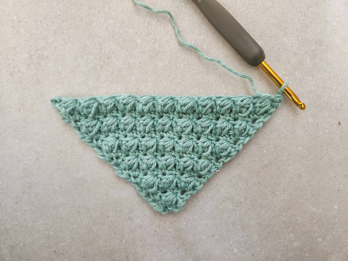 crocheting dishcloths from corner to corner made by gootie