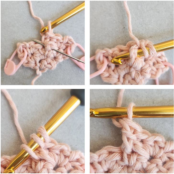 how to crochet front post double crochet stitch made by gootie