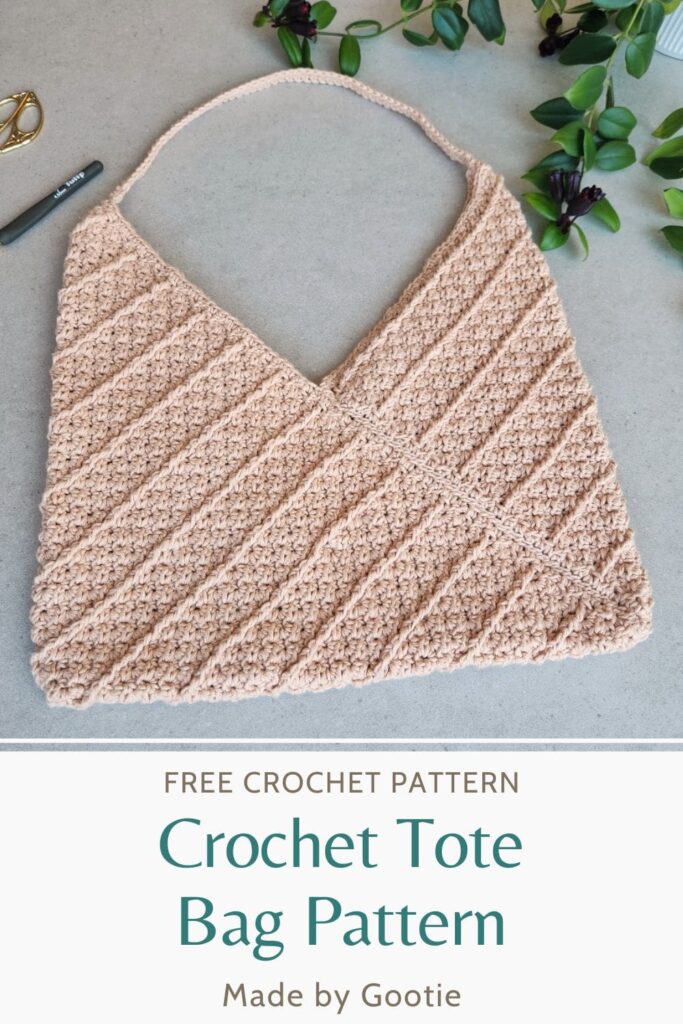 modern crochet tote bag pattern gootie