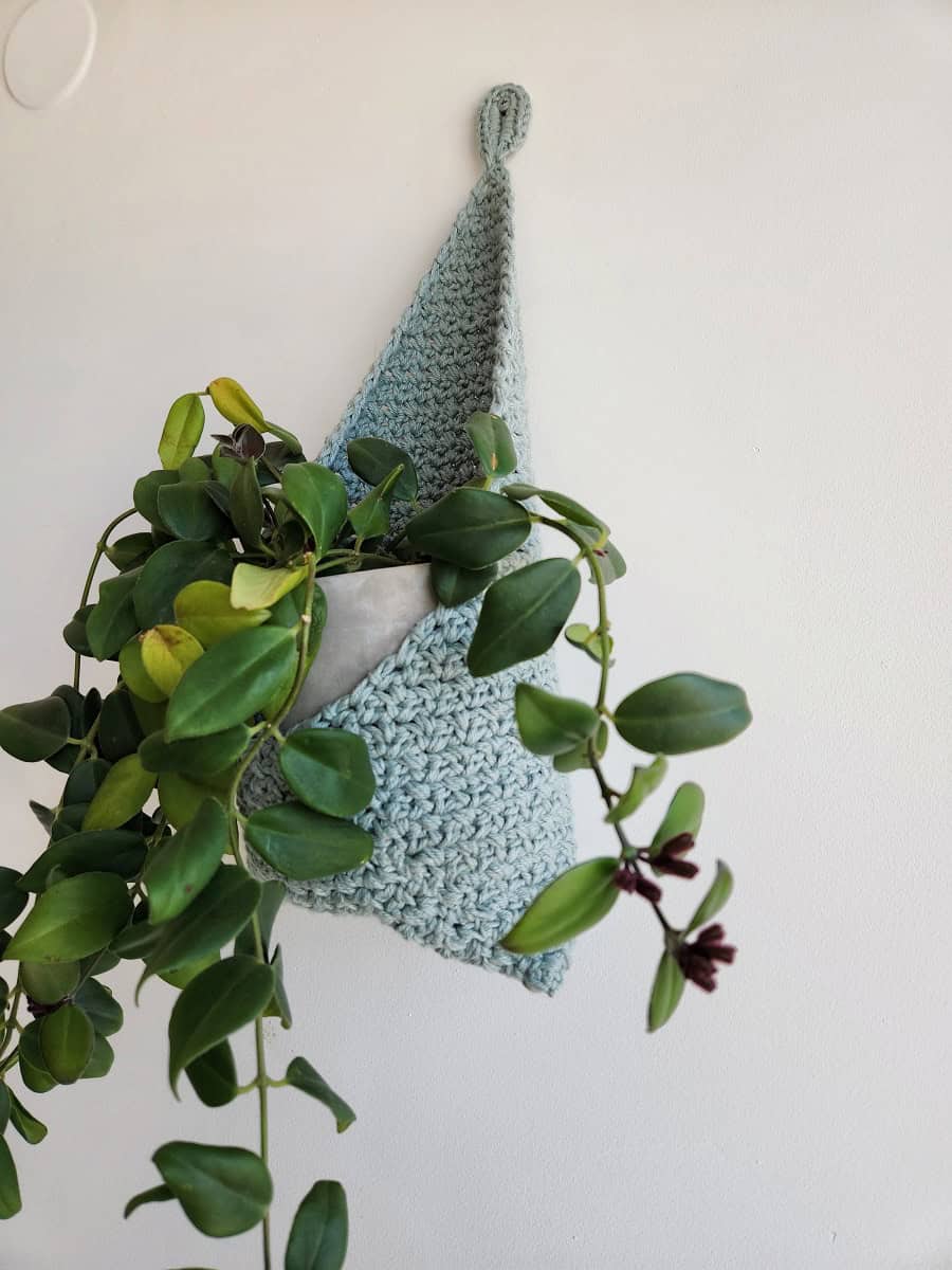 quick crochet hanging basket pattern made by gootie