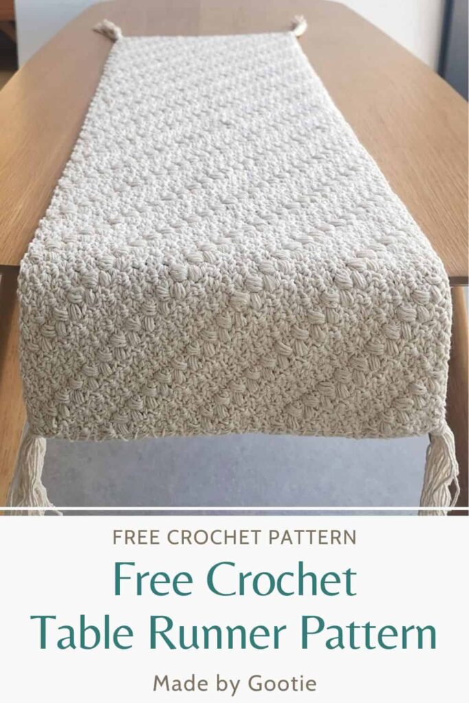 free crochet table runner pattern gootie