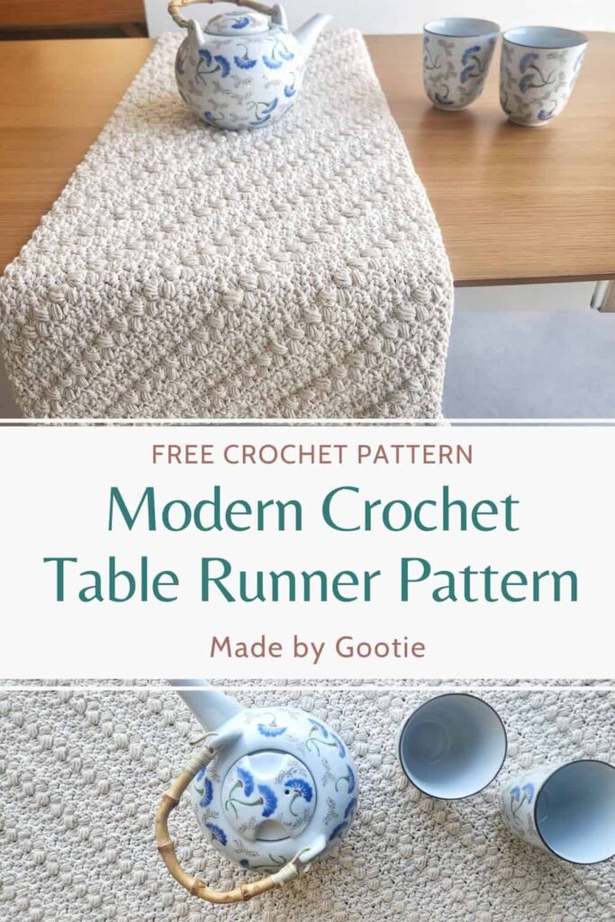 how to crochet a table runner gootie