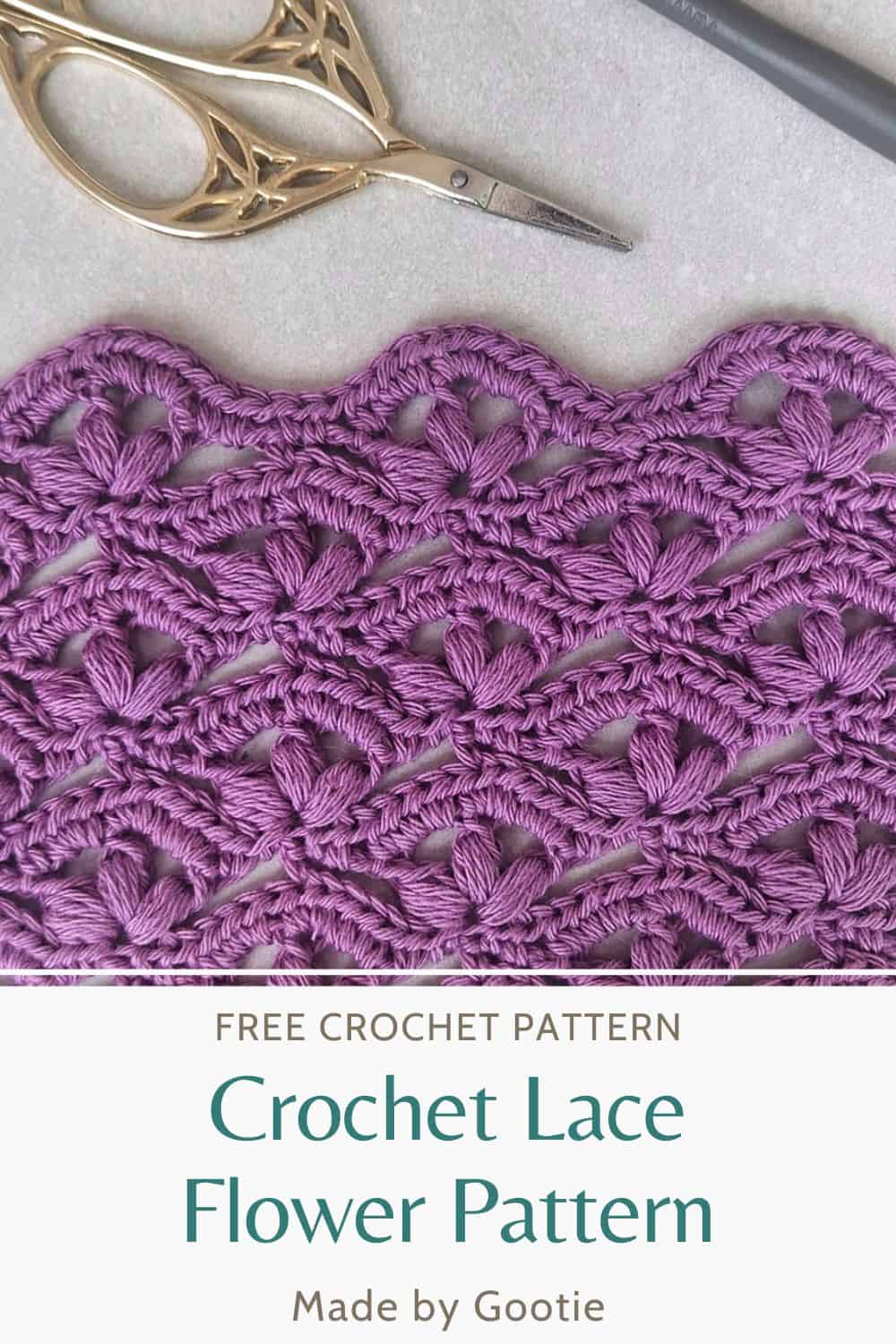 Easy Crochet Lace Flower Pattern - Made by Gootie