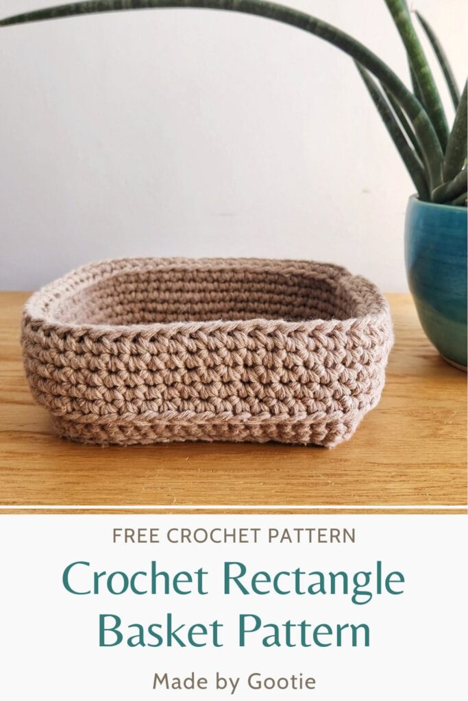 crochet storage basket made by gootie