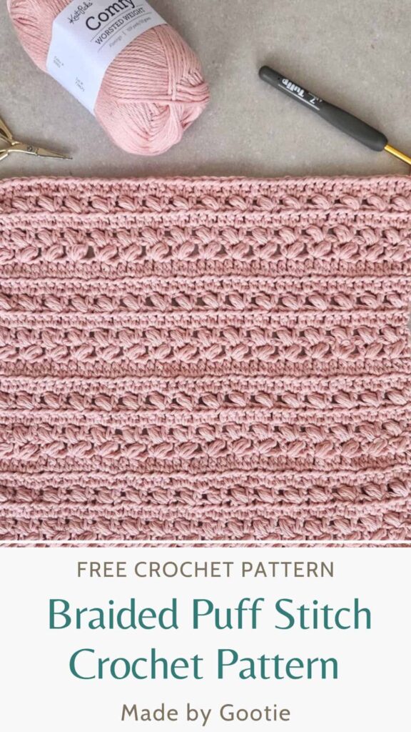 Braided puff stitch crochet gootie (1)