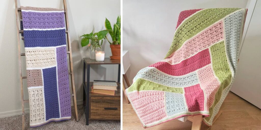 color block crochet blanket pattern gootie the loophole fox