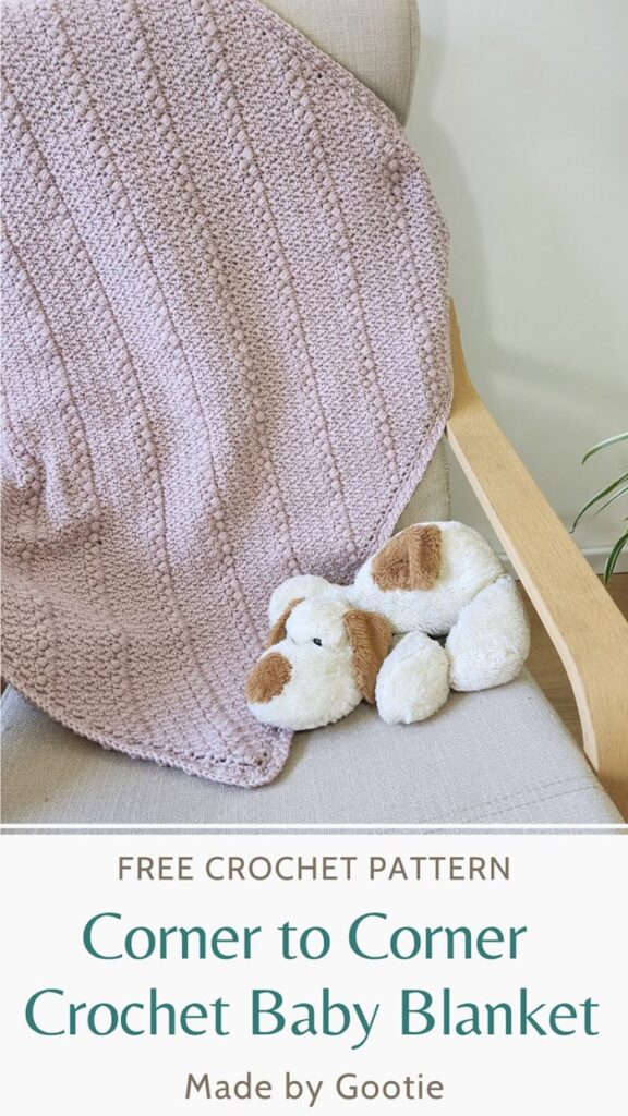 corner to corner ctochet baby blanket by made by gootie