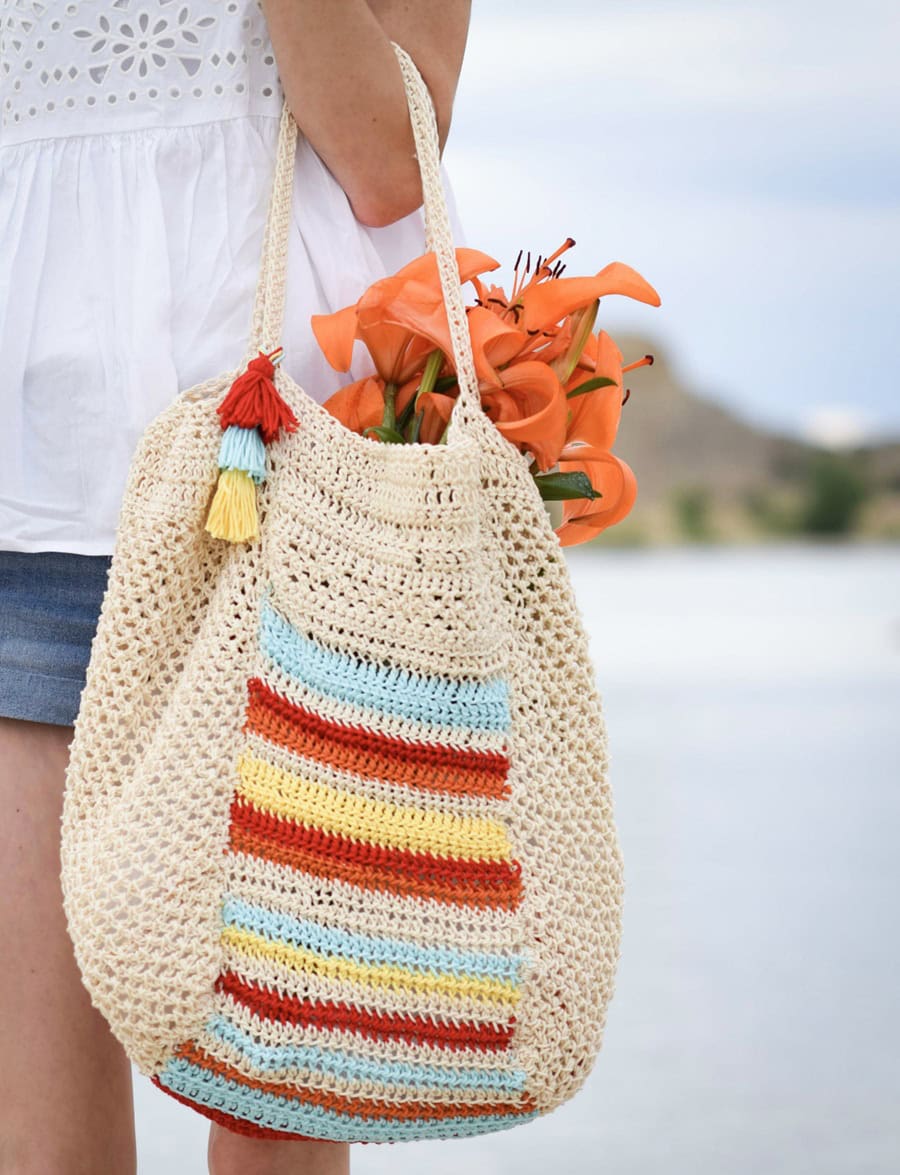 crochet beach bag pattern