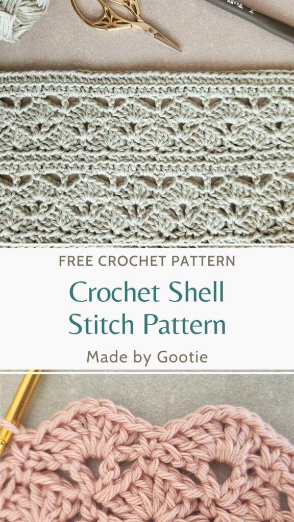 crochet shell stitch pattern made by gootie