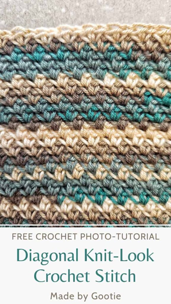 crochet stitch that looks like knitting gootie
