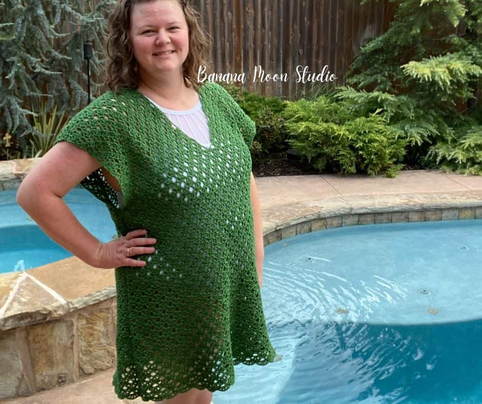 crochet swim cover up pattern free