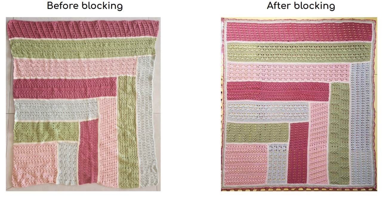 how to block crochet blanket gootie
