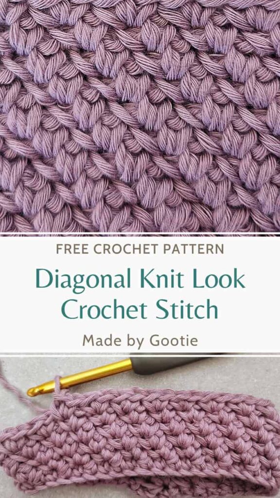 how to crochet the knit stitch gootie