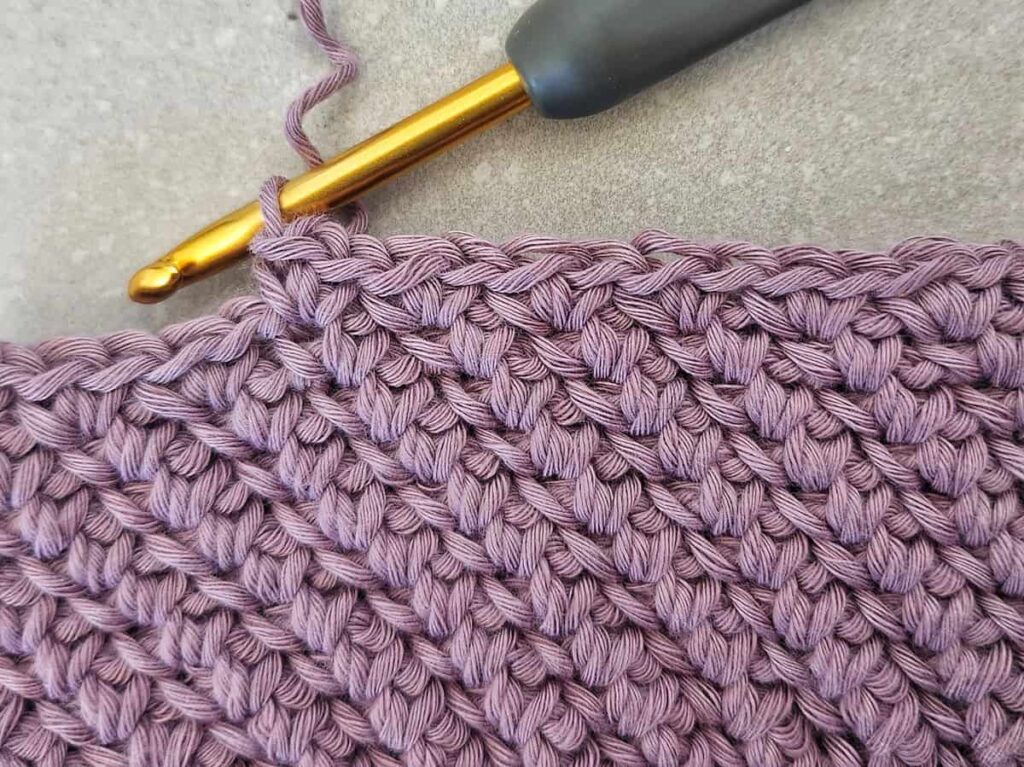 knit look crochet stitch made by gootie