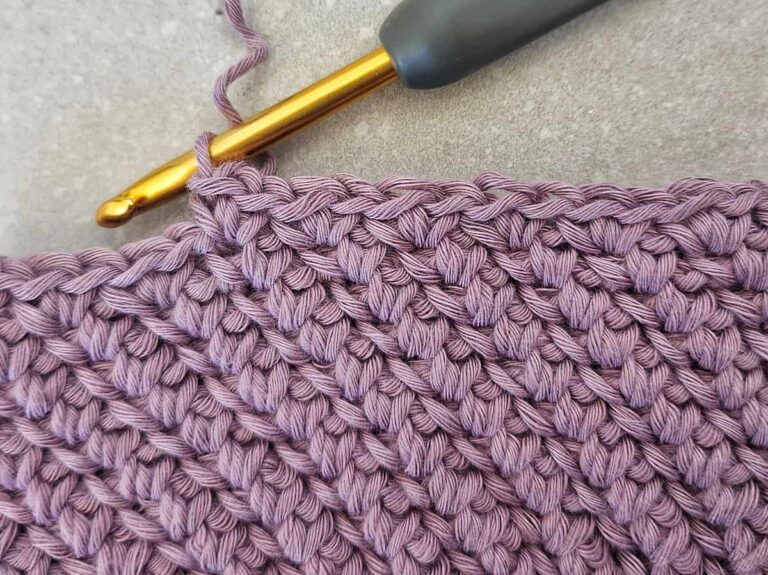 knit look crochet stitch made by gootie