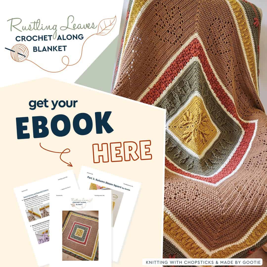 Rustling Leaves crochet blanket pdf pattern