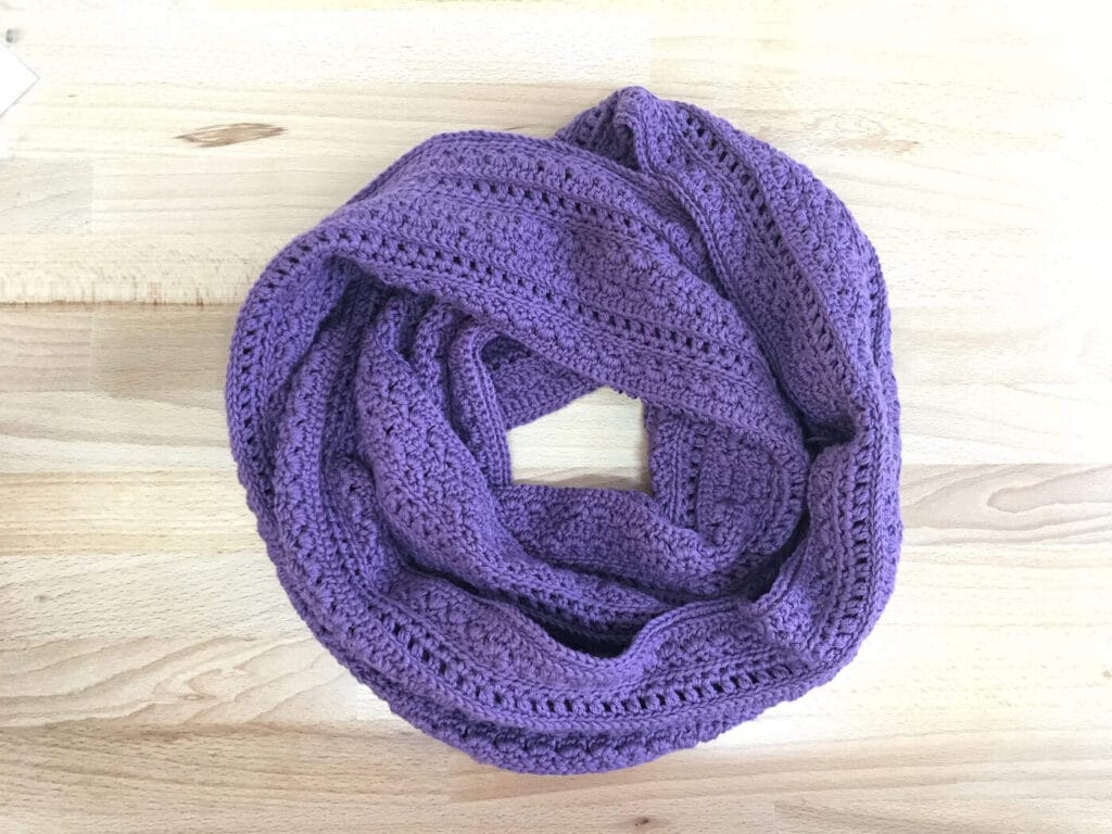 Rambling Roses Crochet Infinity Scarf made by gootie