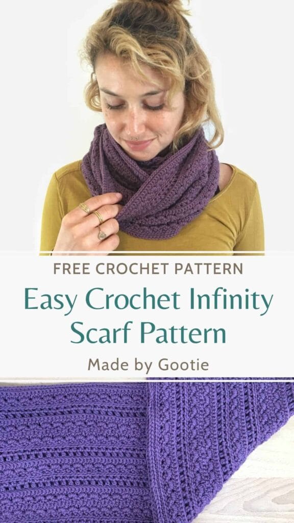 easy crochet infinity scarf pattern gootie