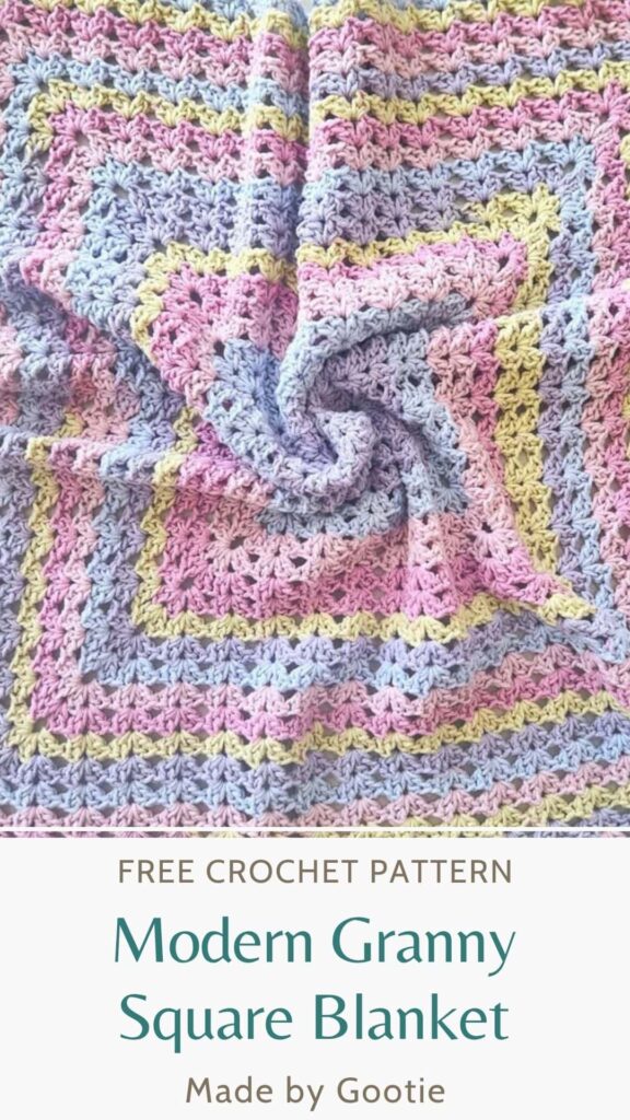 v stitch granny square made by gootie