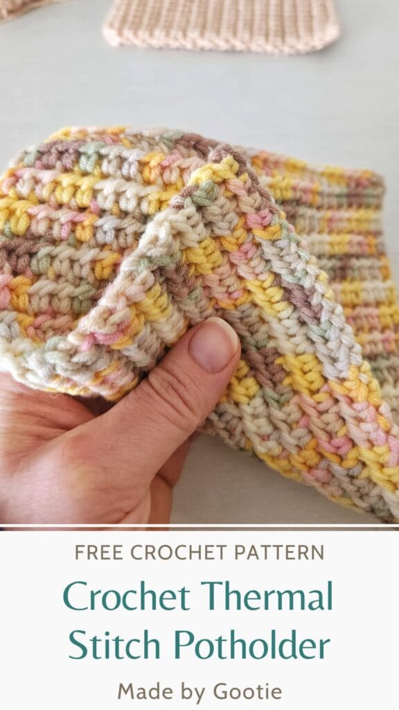 crochet thermal stitch potholder